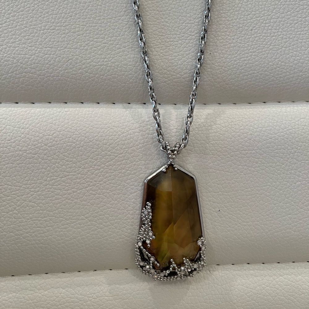 Ocean Lace Long Pendant